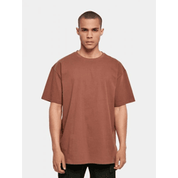 lässiges Build Your Brand Herren T-Shirt Oversize 240 g/m² mit Baumwolle Braun