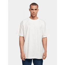 lässiges Build Your Brand Herren T-Shirt Oversize 240 g/m² mit Baumwolle Weiß