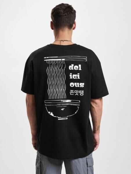 l&auml;ssiges DEF Herren T-Shirt Oversize 240 g/m&sup2; mit Baumwolle Schwarz