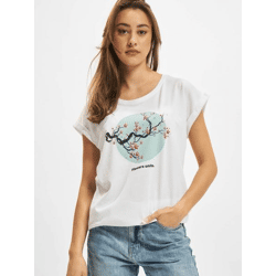 lässiges Mister Tee Damen T-Shirt 180 g/m² mit Baumwolle Weiß