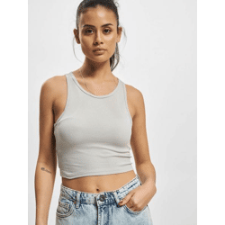 lässiges Urban Classics Damen T-Shirt Stretch 210 g/m² Grau