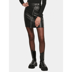 Lightweight Urban Classics Women's Dress, Stretch, Zipper, Quilted, Black