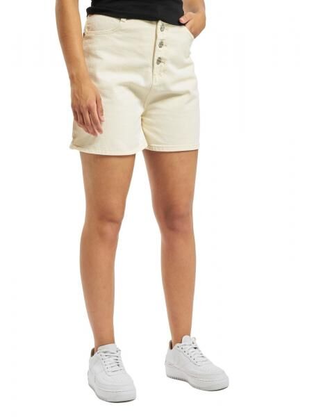 Missguided Kurze Shorts mit Knopfleiste in Wei&szlig;