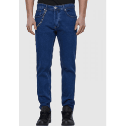 moderne 2Y Premium Herren Jeans Stretch Reißverschluss mit Baumwolle Blau