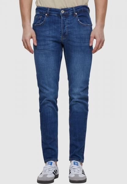 moderne 2Y Premium Herren Jeans Stretch Rei&szlig;verschluss mit Baumwolle Blau
