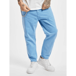 moderne 2Y Premium Herren Jeans Taschen Ketten-Detail mit Baumwolle Blau