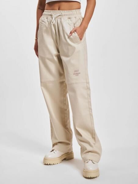moderne DEF Damen Jeans Stretch mit Baumwolle Beige