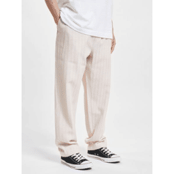 moderne DEF Herren Jeans Kordelzug mit Baumwolle Beige