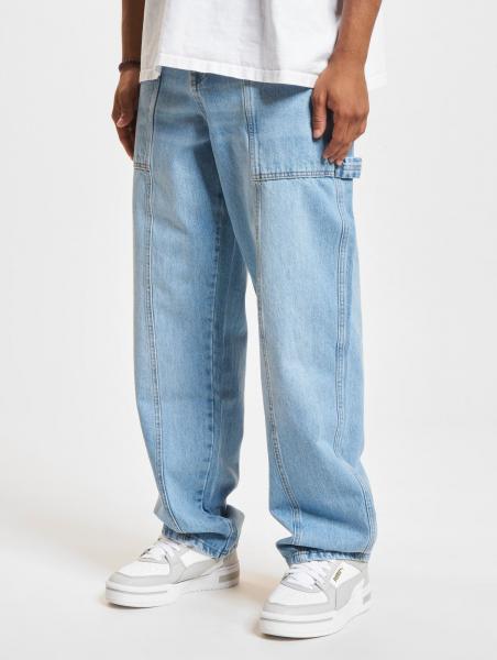 moderne DEF Herren Jeans mit Baumwolle Hell-Blau