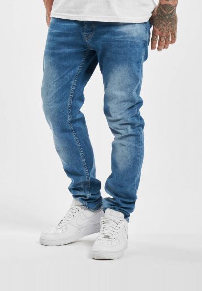 moderne DEF Herren Jeans Slim Fit Stretch Taschen mit Baumwolle Blau