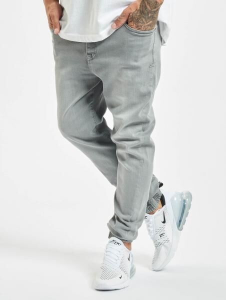 moderne DEF Herren Jeans Stretch mit Baumwolle Grau