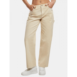 moderne Karl Kani Damen Jeans 345 g/m² mit Baumwolle Beige