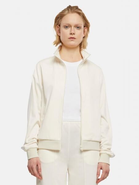 moderne Urban Classics Damen Jacke Rei&szlig;verschluss Taschen 280 g/m&sup2; Ecru-Wei&szlig;