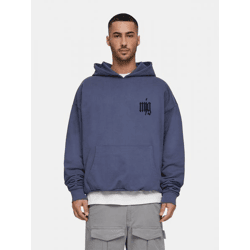 moderner MJ Gonzales Herren Hoodie mit Baumwolle Blau