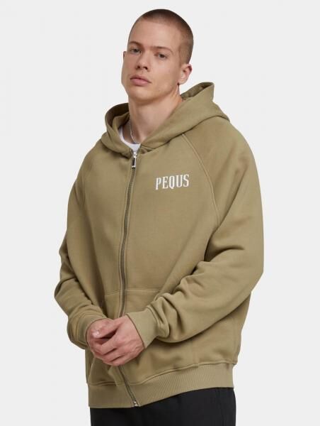 Modern PEQUS Men's Hoodie with Cotton, Green