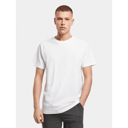 modernes Build Your Brand Herren T-Shirt 180 g/m² mit Baumwolle Weiß