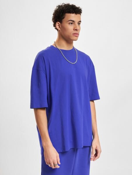 modernes DEF Herren T-Shirt 190 g/m&sup2; mit Baumwolle Blau