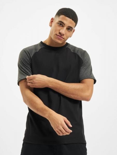 modernes DEF Herren T-Shirt mit Baumwolle Anthrazit