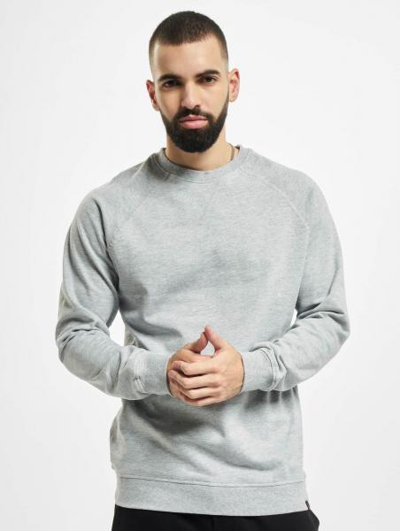 modernes Denim Project Herren Sweatshirt Rippstrick Denim mit Baumwolle Grau