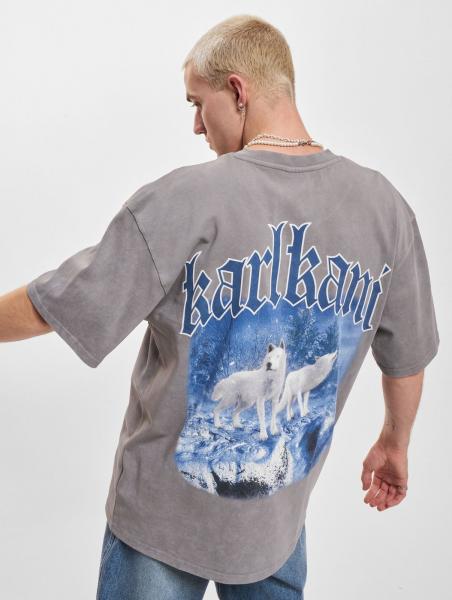 modernes Karl Kani Herren T-Shirt mit Baumwolle Grau