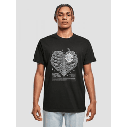 modernes Mister Tee Herren T-Shirt 200 g/m² mit Baumwolle Schwarz