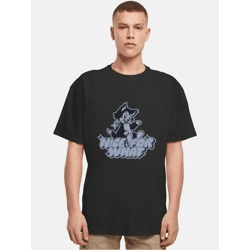 modernes Mister Tee Herren T-Shirt Oversize 240 g/m² mit Baumwolle Schwarz