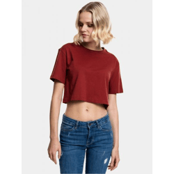 modernes Urban Classics Damen T-Shirt Oversize 140 g/m² mit Baumwolle Rot