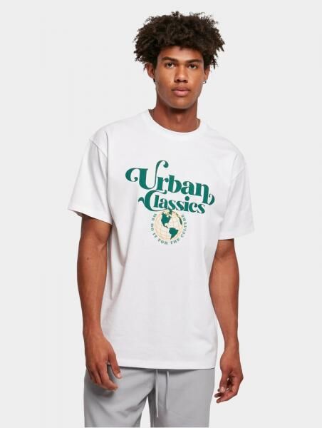 modernes Urban Classics Herren T-Shirt Oversize 220 g/m&sup2; mit Baumwolle Wei&szlig;
