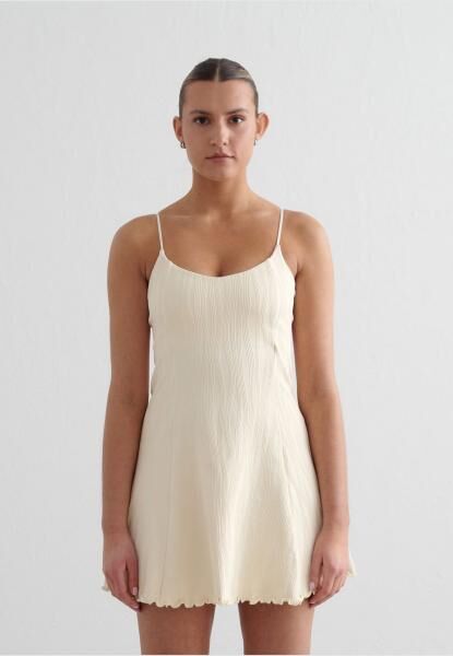 modisches aim'n Damen Kleid Stretch Wei&szlig;