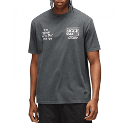 RE:COVERED X Biggie Smalls Herren Baumwoll-Shirt mit 1995 Ready to die tour 1995 Konzert Werbung T-Shirt Alltags-Shirt Kurzarm-Shirt MMLVN2