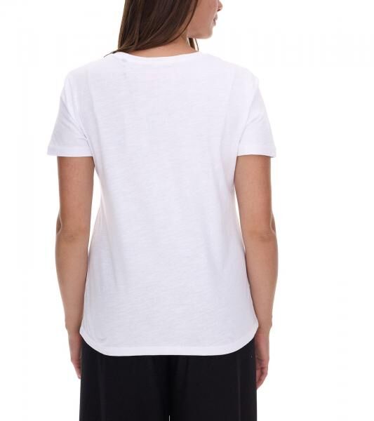 RE:COVERED X Disney Damen T-Shirt mit Mickey Mouse and Friends Design Baumwoll-Shirt Rundhals-Shirt RCDIF2063 Wei&szlig;