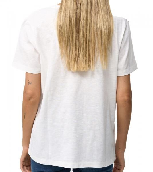RE:COVERED X Disney Damen T-Shirt mit Mickey Mouse Print Baumwoll-Shirt Rundhals-Shirt MMDIS2580 Woll-Wei&szlig;