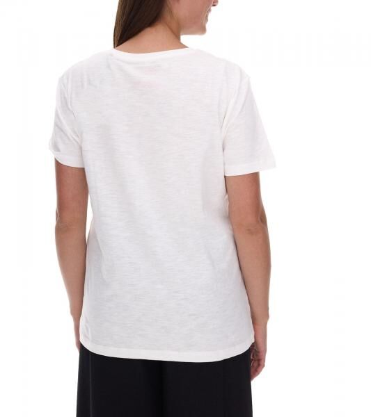 RE:COVERED X Disney Damen T-Shirt mit Mickey Mouse Print Baumwoll-Shirt Rundhals-Shirt MMDIS2587 Wollwei&szlig;
