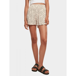 sommerliche Urban Classics Damen Shorts Taschen 115 g/m² Beige