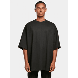 sportliches Build Your Brand Herren T-Shirt Oversize 220 g/m² mit Baumwolle Schwarz