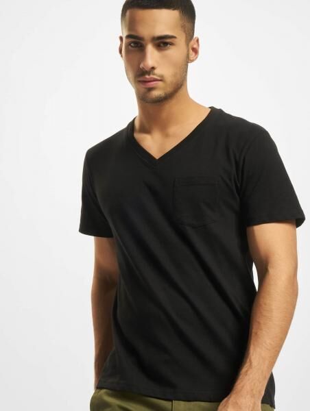 sportliches DEF Herren T-Shirt mit Baumwolle Schwarz