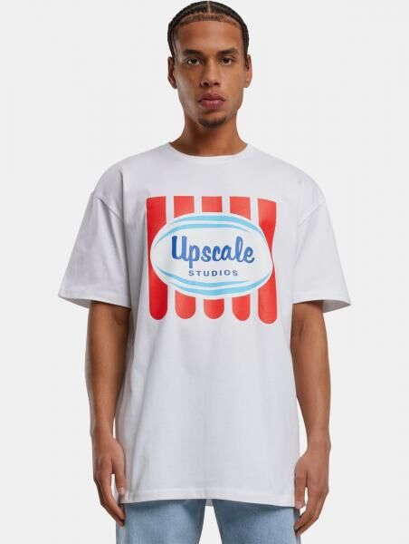 sportliches Mister Tee Herren T-Shirt Oversize 240 g/m&sup2; mit Baumwolle Wei&szlig;