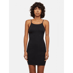stilvolles Urban Classics Damen Kleid Slim Fit Stretch 180 g/m² mit Baumwolle Schwarz