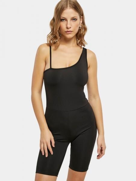 stilvolles Urban Classics Damen Kleid Stretch 230 g/m&sup2; Schwarz