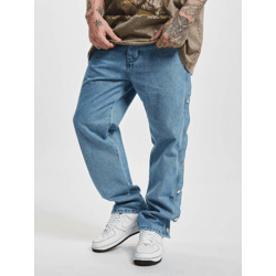stylische 2Y Premium Herren Jeans Straight Fit Taschen mit Baumwolle Blau