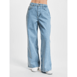 stylische DEF Damen Jeans mit Baumwolle Hell-Blau