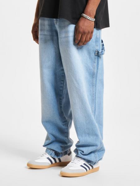 stylische DEF Herren Jeans mit Baumwolle Hell-Blau