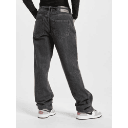 stylische Only Damen Jeans Straight Fit mit Baumwolle Anthrazit