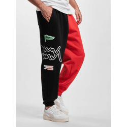 Stylish Puma Men's Jeans with Cotton, Black/Red