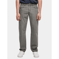stylische URBAN CLASSICS Herren Jeans Reißverschluss Taschen mit Baumwolle Grau