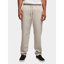 stylische Urban Classics Herren Jeans Stretch Kordelzug Taschen Grau