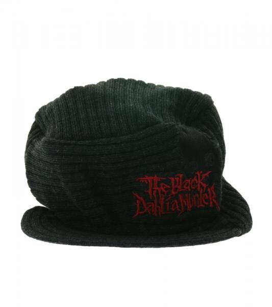 The Black Dahlia Murder Unisex Schirm-M&uuml;tze mit Logo-Schriftzug Schirm-Beanie Strick-M&uuml;tze KC107206BDM Schwarz