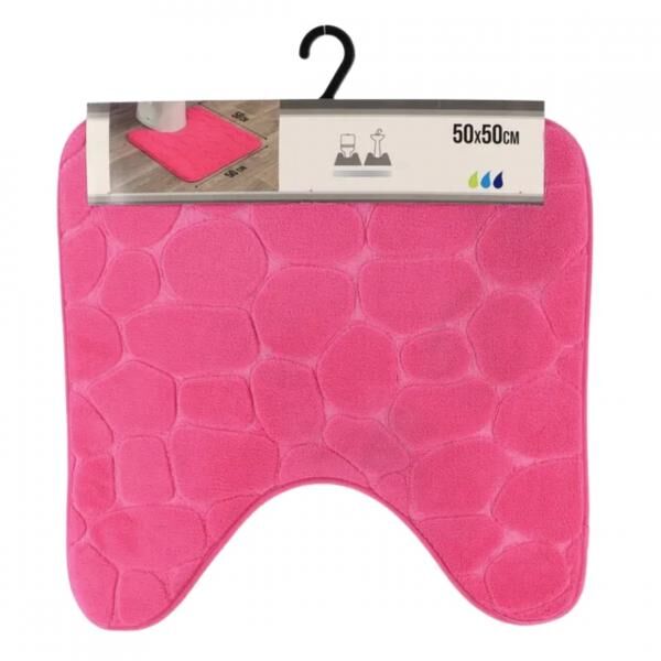 Toilettenvorleger fuchsia Mikrofaser 50 x 50 cm