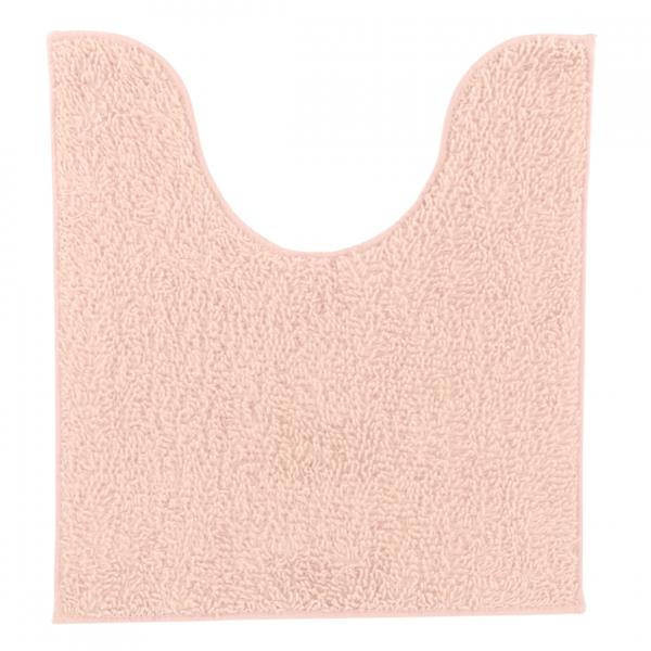 Toilet mat pink polyester 45 x 50 cm