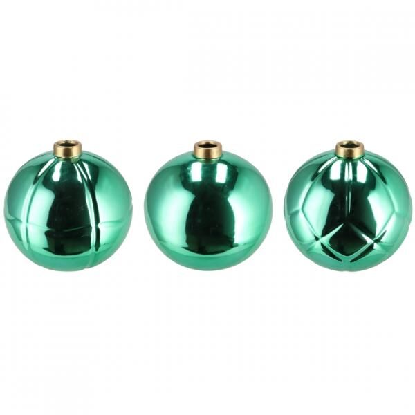 Vase Weihnachtskugel grün 19 cm 3 Stück sortiert